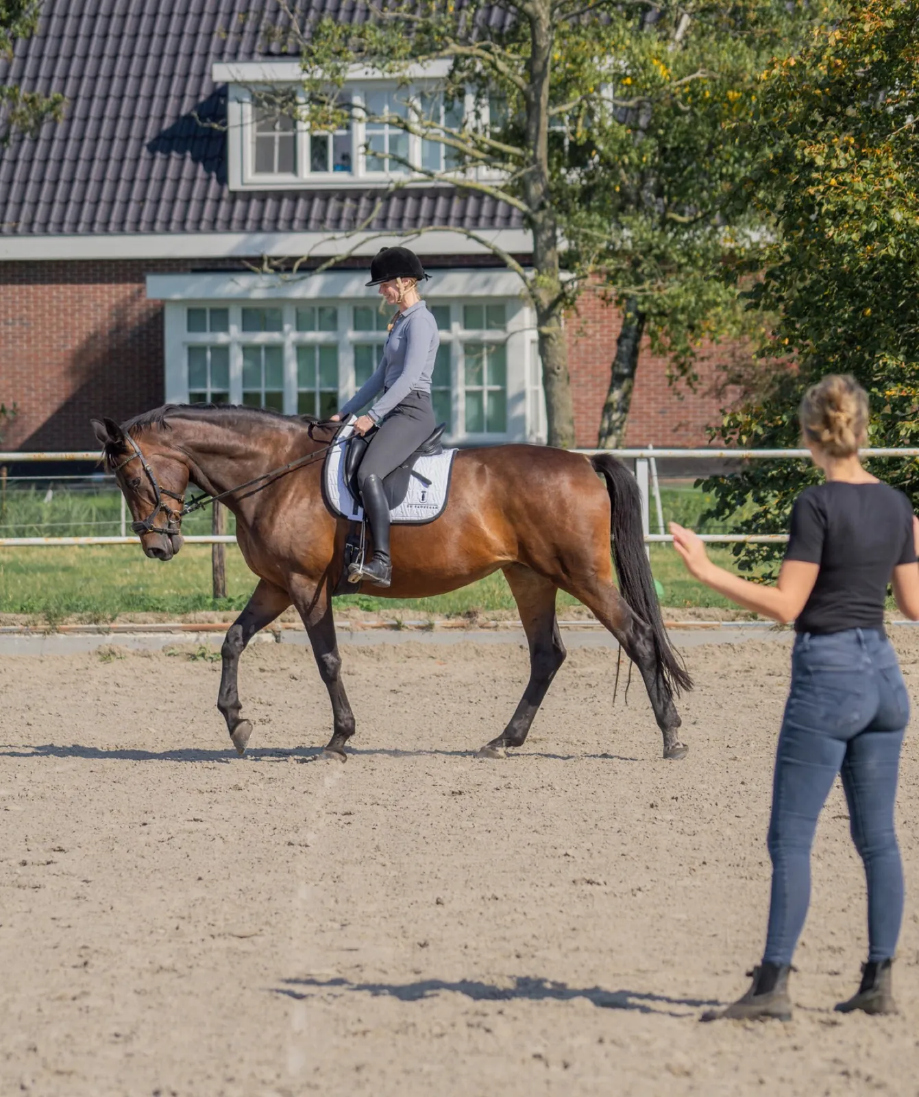 Beoordeling van paard en ruiter in beweging