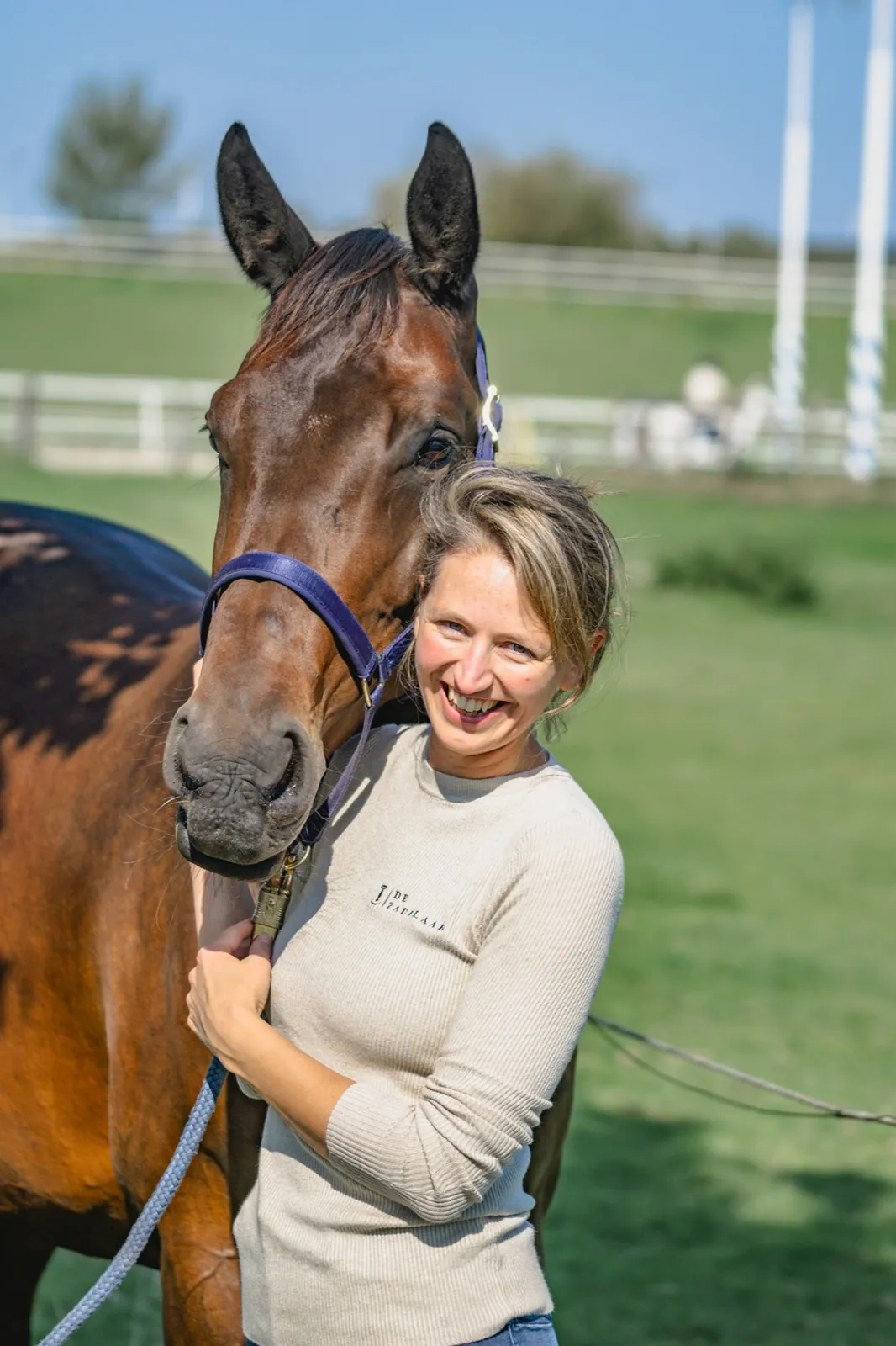 Aleta Verrips met een paard